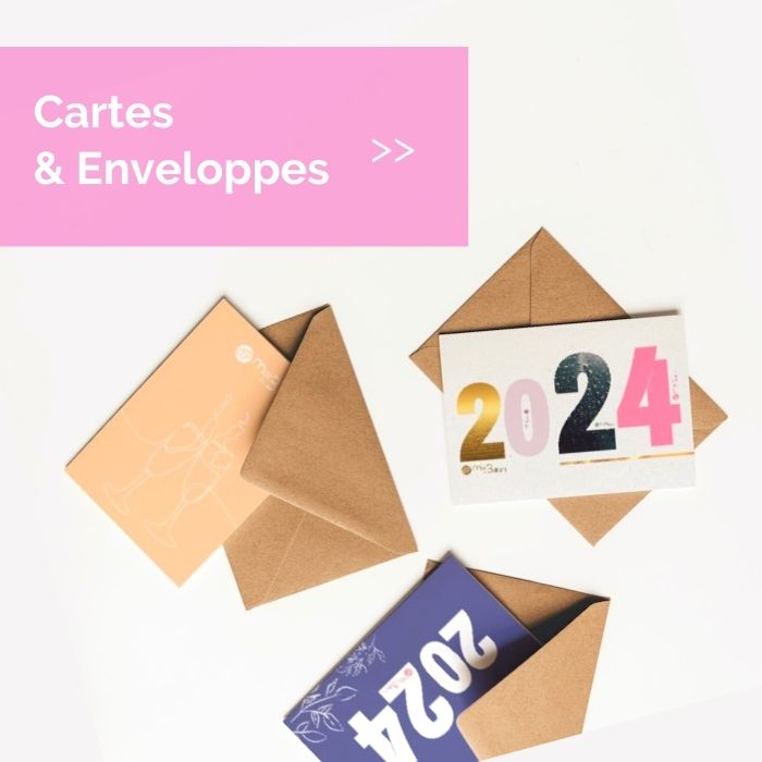 Cartes de voeux et enveloppe